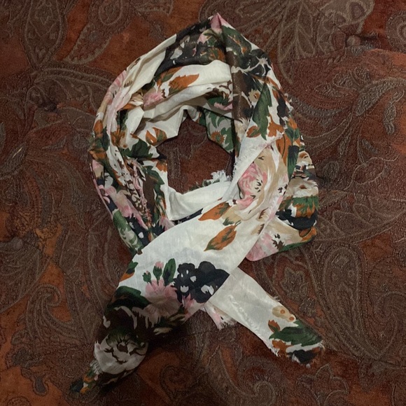 3/$24 A-line button front denim skirt with scarf - Picture 7 of 9